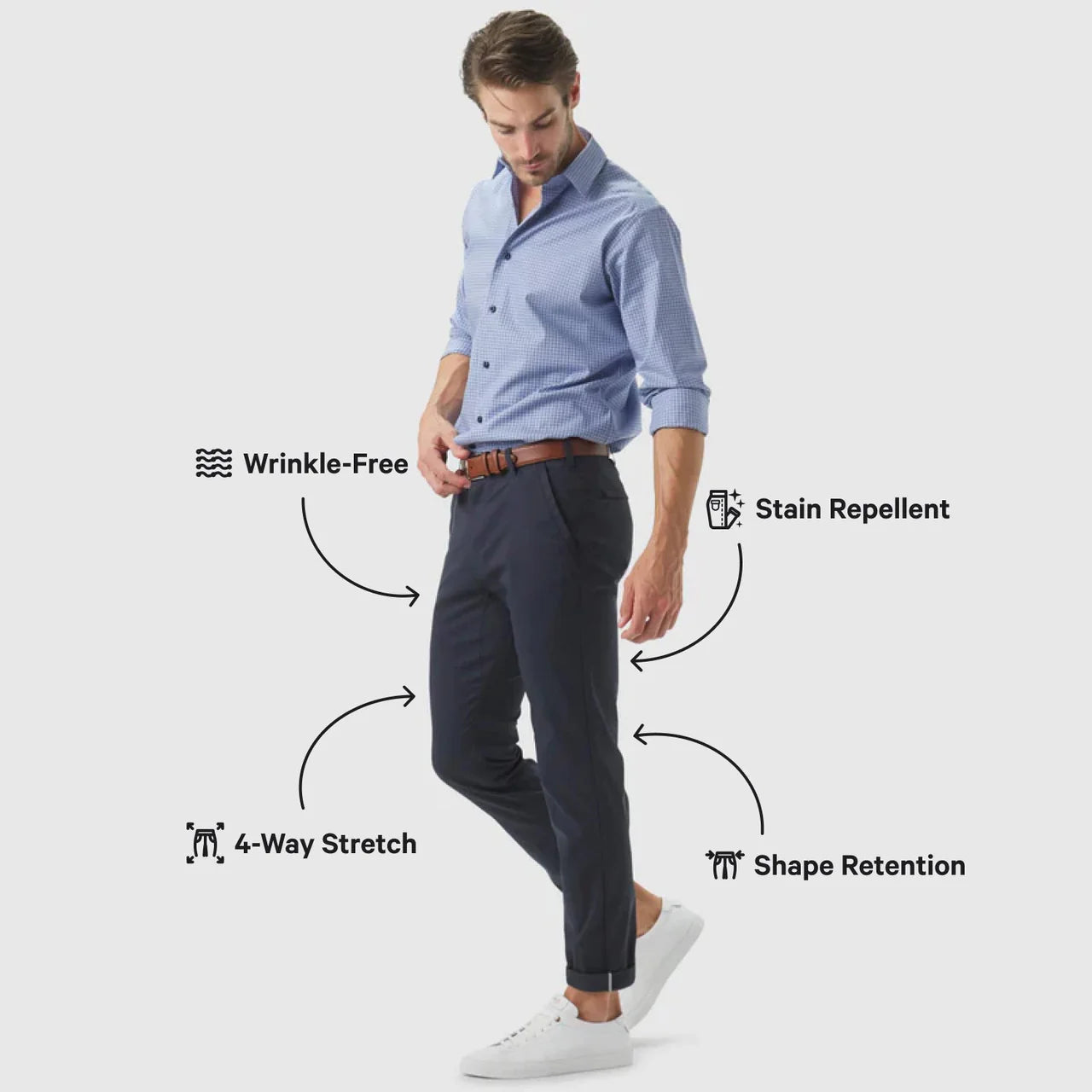 Classic Men's Trousers FlexTech™