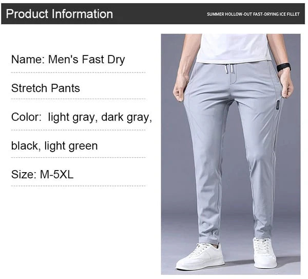 Men’s Quick-Dry Stretch Trousers