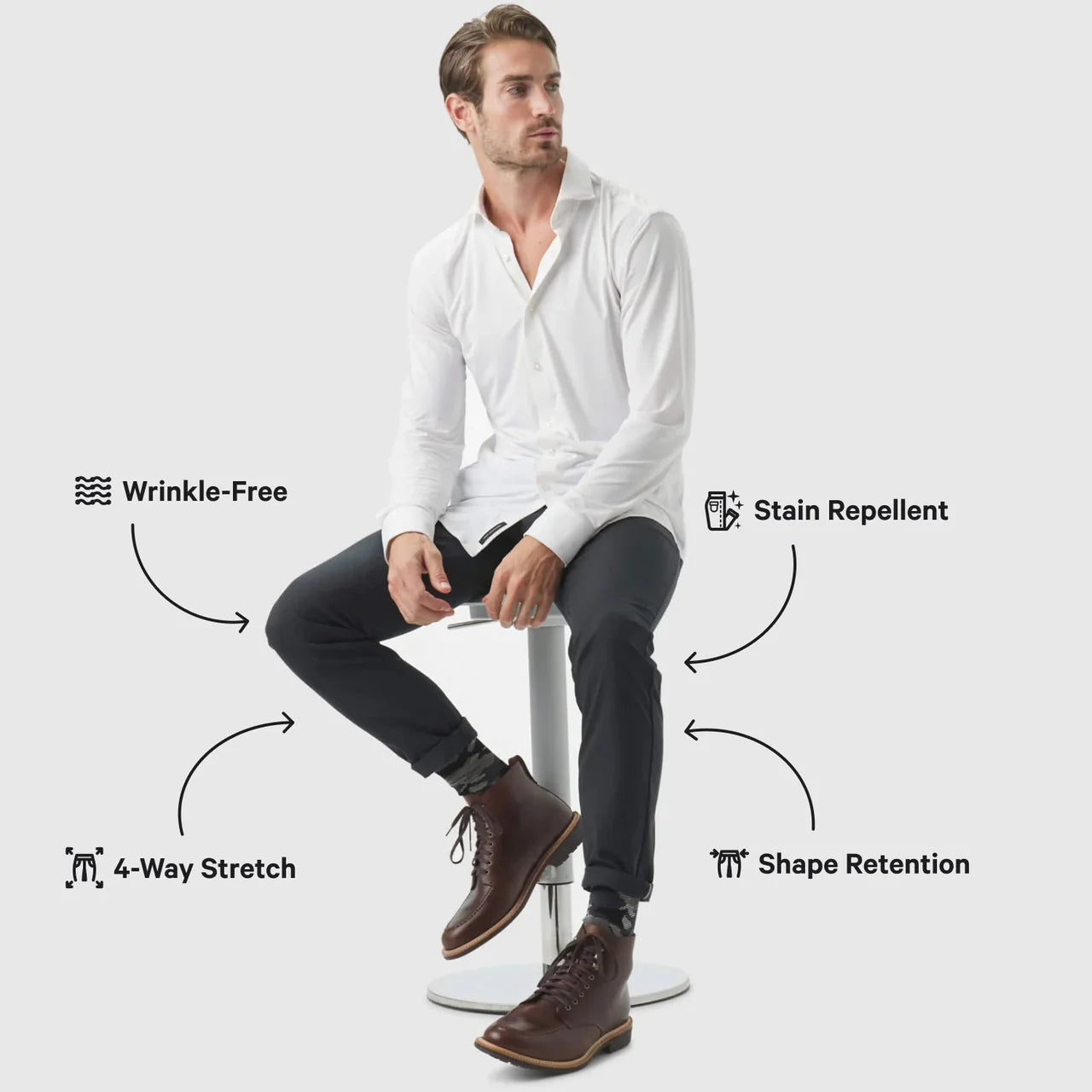 Classic Men's Trousers FlexTech™