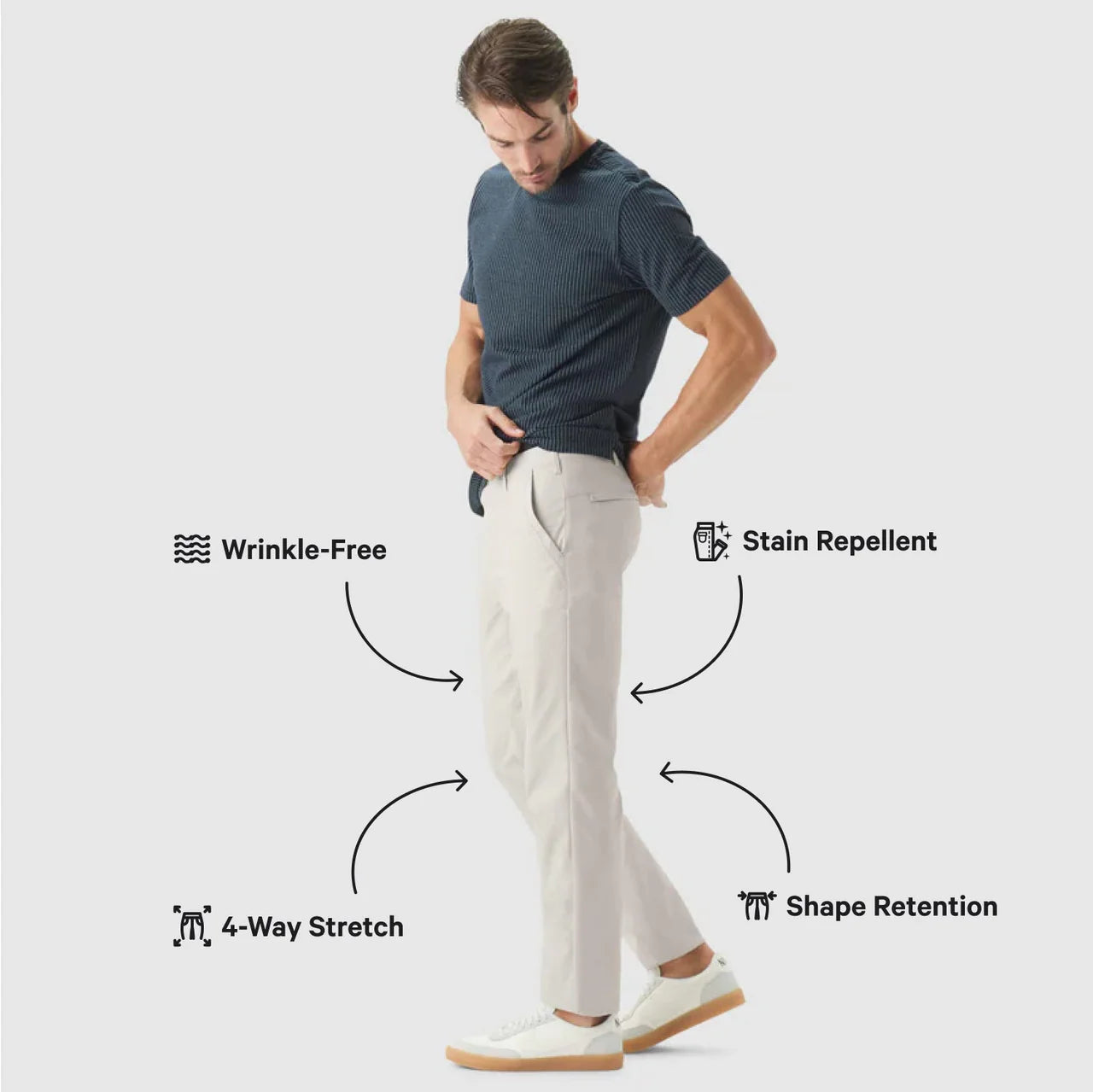 Classic Men's Trousers FlexTech™