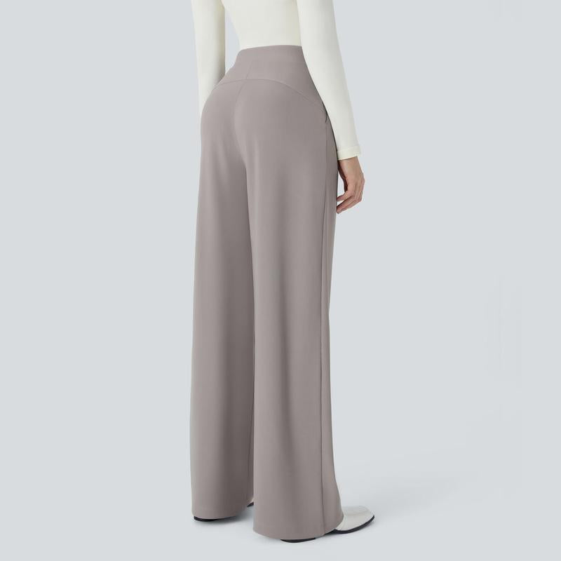 High-Waisted Body Sculpt Wide-Leg Work Pants