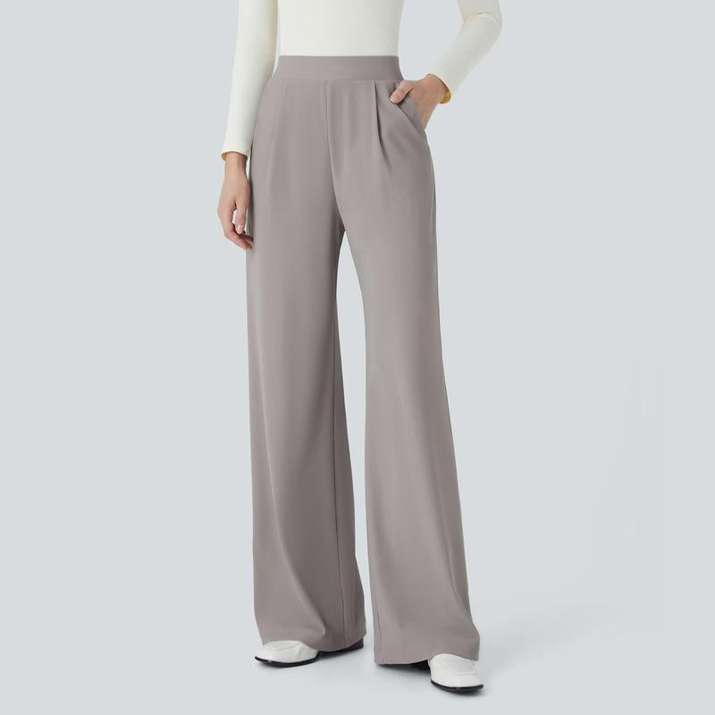 High-Waisted Body Sculpt Wide-Leg Work Pants