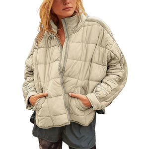 Lightweight Quilted Puffer Jacket with Pockets