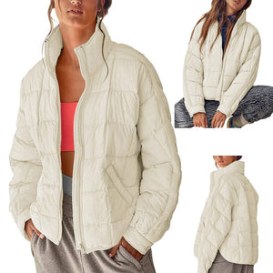 Lightweight Quilted Puffer Jacket with Pockets