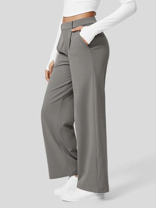 High-Waisted Body Sculpt Wide-Leg Work Pants