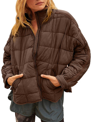 Lightweight Quilted Puffer Jacket with Pockets