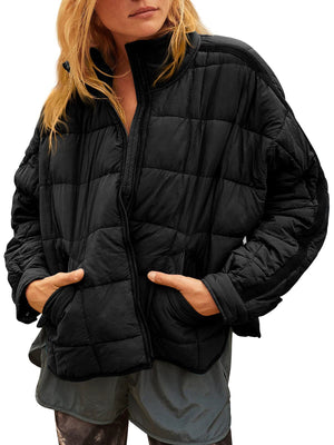 Lightweight Quilted Puffer Jacket with Pockets