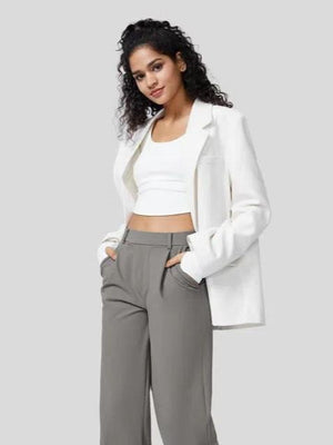 High-Waisted Body Sculpt Wide-Leg Work Pants