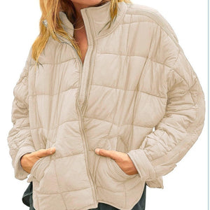 Lightweight Quilted Puffer Jacket with Pockets