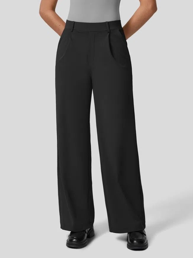 High-Waisted Body Sculpt Wide-Leg Work Pants