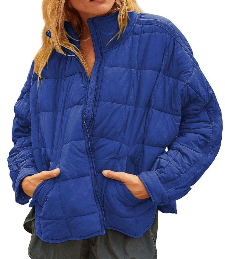 Lightweight Quilted Puffer Jacket with Pockets