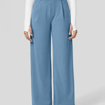 High-Waisted Body Sculpt Wide-Leg Work Pants