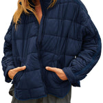 Lightweight Quilted Puffer Jacket with Pockets