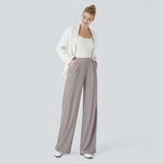 High-Waisted Body Sculpt Wide-Leg Work Pants